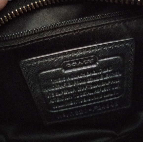 Coach Campbell Abby Turnlock Leather  Crossbody Bag Black - Picture 7 of 15